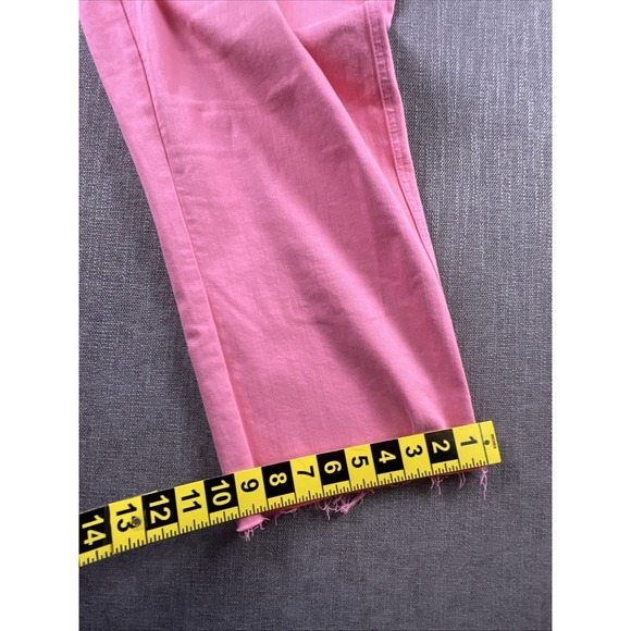 Judy Blue Jeans Women's 16W Garment Dyed Raw Hem Capris Hot Pink City Preppy - Picture 9 of 13